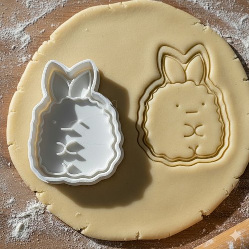 Emporte-piece lapin kawaii 8cm - moule biscuits et pate a sucre