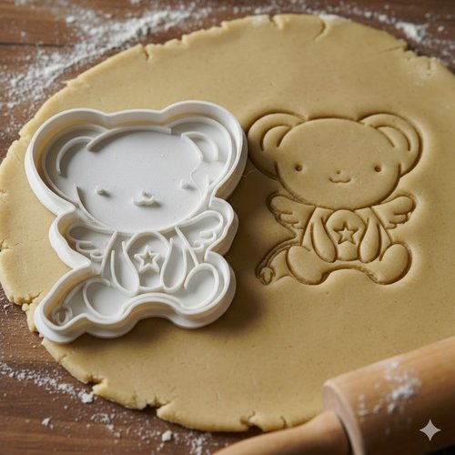 Emporte-piece kero sakura en plastique pour patisserie - 8 cm