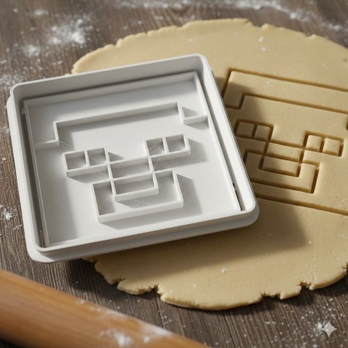 Emporte-pièce minecraft steve 8 cm - moule biscuit artisanal