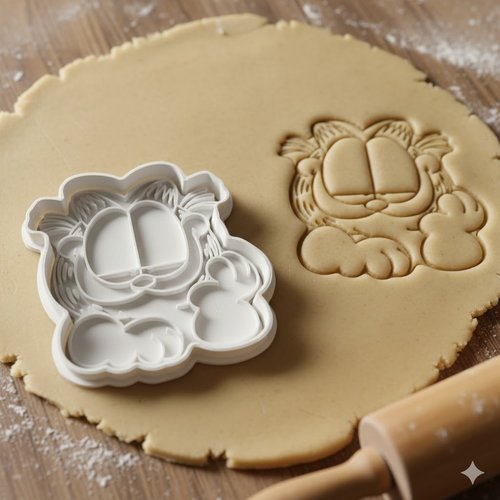 Emporte-pièce chat garfield 8 cm - moule à biscuits artisanal