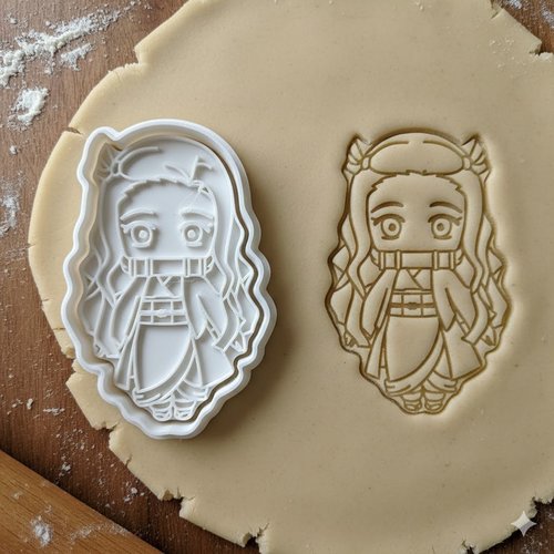Emporte-piece nezuko demon slayer - moule biscuits manga 8cm