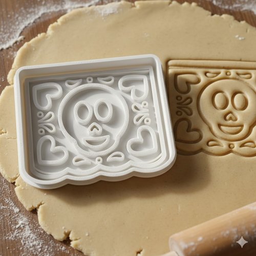 Emporte-piece calavera pour biscuits et pate a sucre - 8 cm