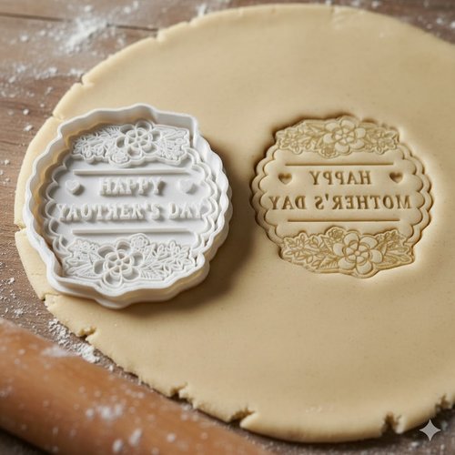 Emporte-piece fete des meres 8 cm - moule biscuit artisanal