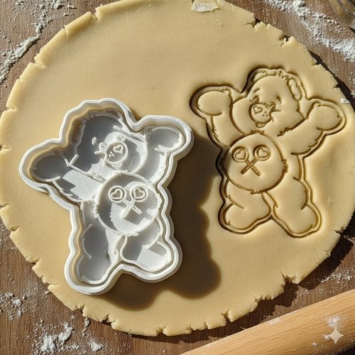 Emporte-piece ours coeur biscuits et pate a sucre 8 cm