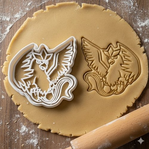 Emporte-piece pokemon artikodin 8 cm - moule biscuit artisanal