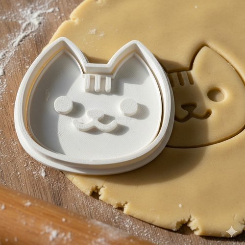 Emporte-piece chat pour biscuits et patisserie - moule 8 cm