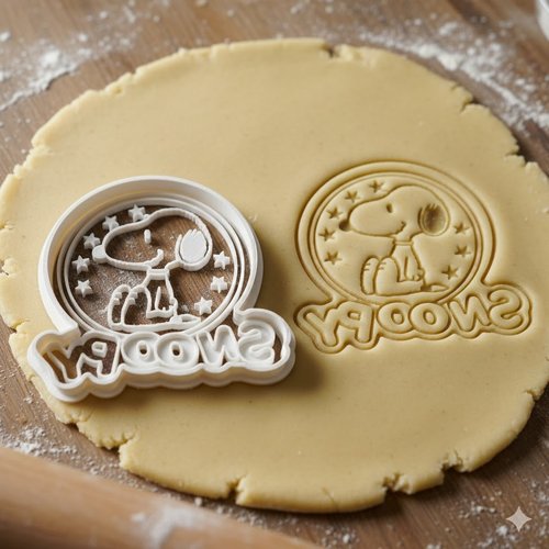 Emporte-piece snoopy 8 cm - moule a biscuit artisanal pour patisserie