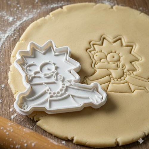 Emporte-piece lisa simpson 8 cm - moule de patisserie artisanale
