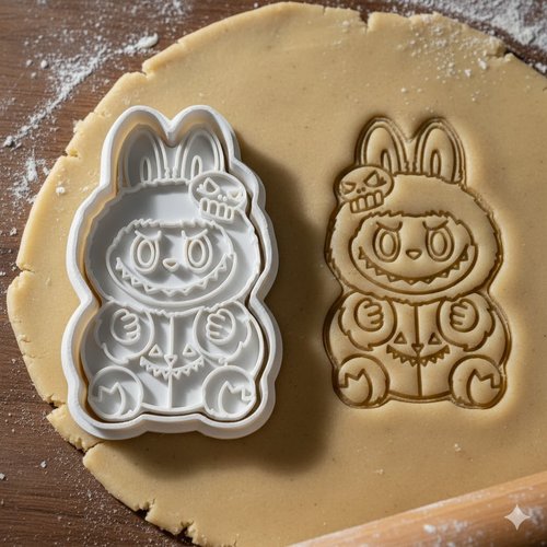 Emporte-piece lapin monstre halloween 8cm - moule biscuit artisanal