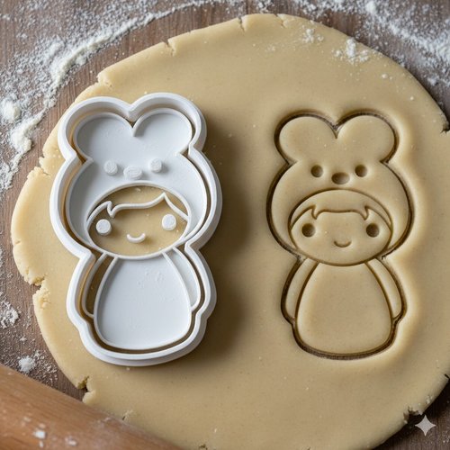 Emporte-piece enfant ours - moule biscuit artisanal 8 cm