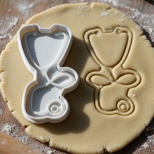 Emporte-piece stethoscope - moule patisserie medical 8 cm