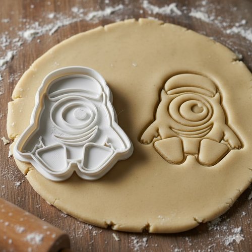 Emporte-piece monstre cyclope 8 cm - moule a biscuits artisanal