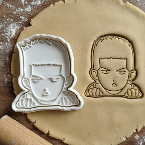 Emporte-pièce manga garçon - moule à biscuits artisanal 8 cm