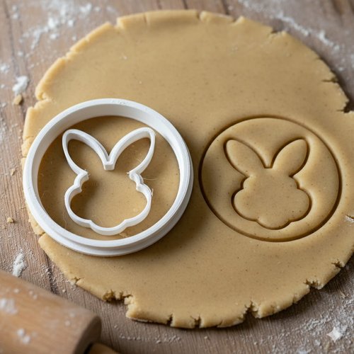 Emporte-piece lapin de paques 8 cm - moule biscuit artisanal