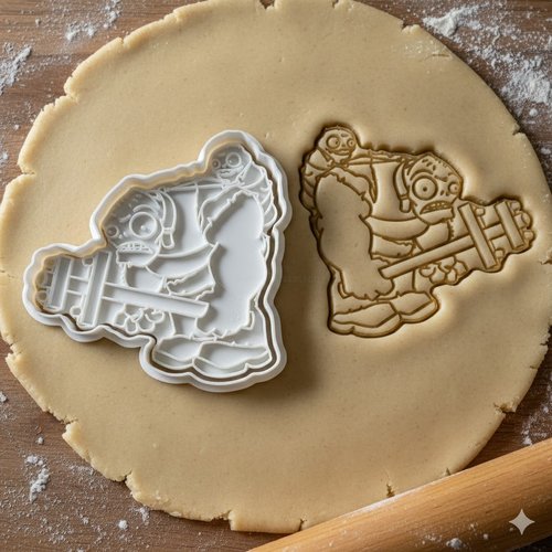 Emporte-piece gargantua plants vs zombies - moule a biscuit 8 cm
