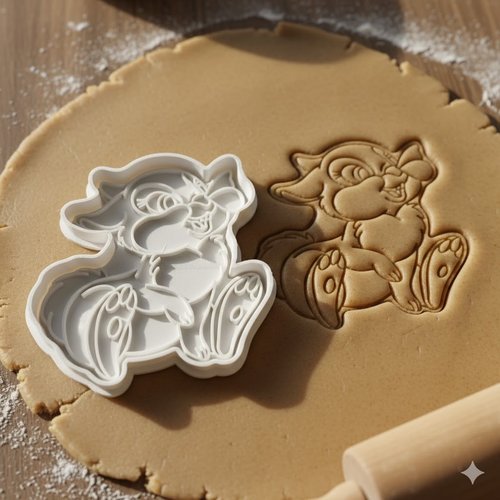 Emporte-pièce biscuit artisanal personnage animé 8 cm - noir