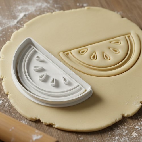 Emporte-pièce pastèque 8 cm - moule à biscuit artisanal
