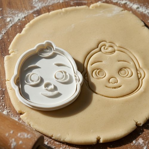 Emporte-piece bebe jj cocomelon 8 cm - moule biscuit artisanal