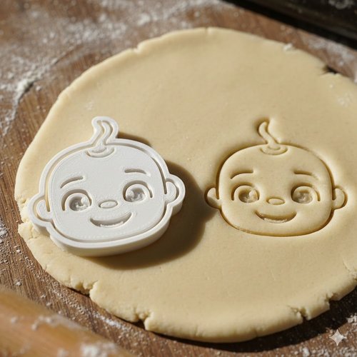 Emporte-piece bebe rigolo 8 cm - moule a biscuit artisanal