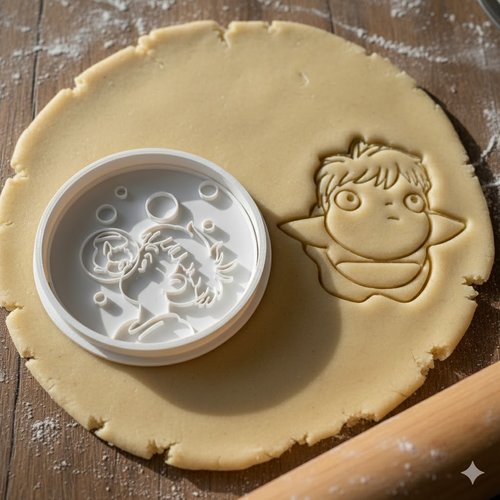 Emporte-piece ponyo sur la falaise - moule biscuit artisanal 8 cm