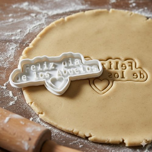 Emporte-pièce feliz día de los abuelos - moule biscuit 8 cm