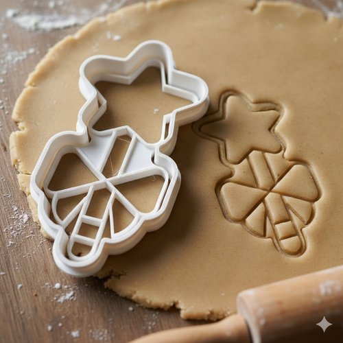 Emporte-piece etoile magique artisanal 8 cm pour biscuits et patisserie