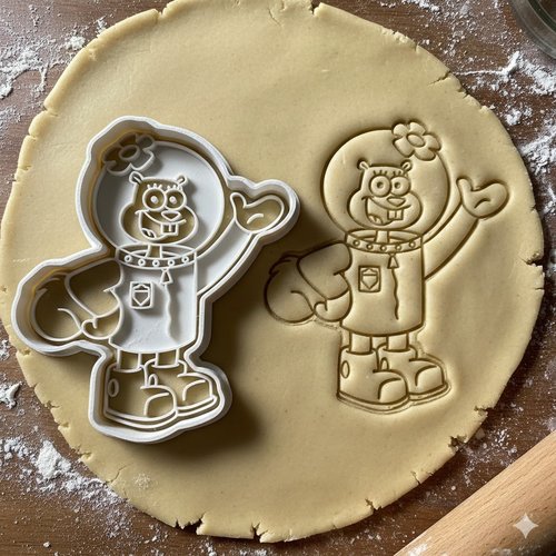Emporte-piece sandy ecureuil spongebob - moule patisserie 8 cm