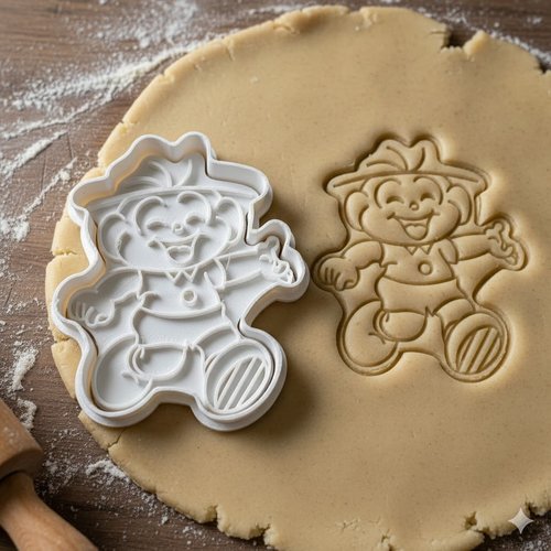 Emporte-piece enfant joyeux 8 cm - moule biscuit artisanal