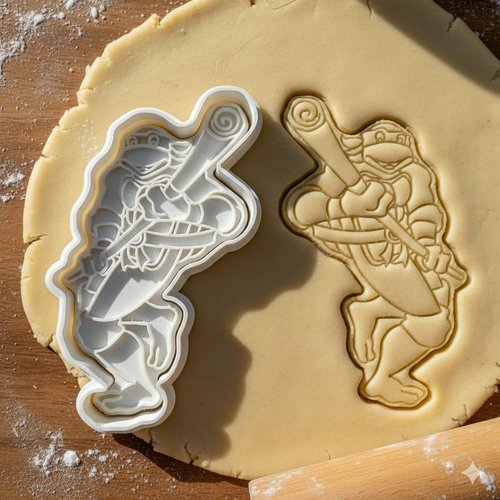 Emporte-piece tortue ninja 8 cm - moule biscuits et patisserie