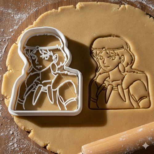 Emporte-pièce princesse mononoké ghibli - moule à biscuits artisanal