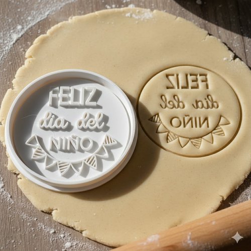 Emporte-pièce feliz día del niño - moule biscuit artisanal 8 cm