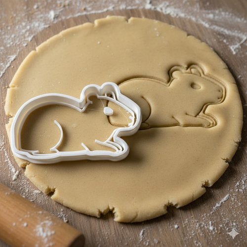 Emporte-piece hamster 8 cm - moule de patisserie artisanale