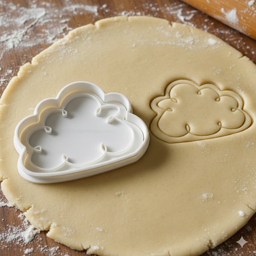 Emporte-pièce nuage 8 cm - moule pour biscuit et pâte à sucre