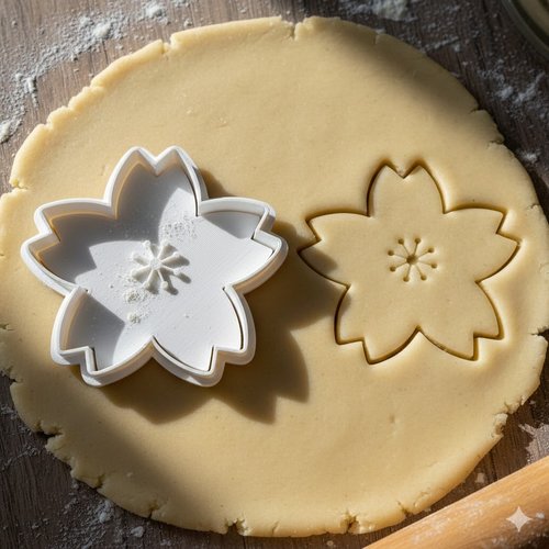 Emporte-piece fleur de cerisier sakura 8 cm pour biscuits et patisserie