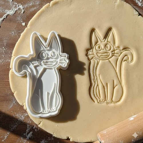 Emporte-piece chat jiji kiki la petite sorciere - moule biscuit 8cm