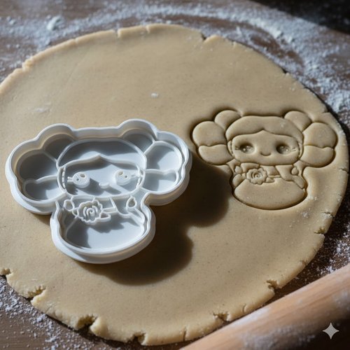 Emporte-piece artisanal personnage kawaii 8 cm - moule a biscuit