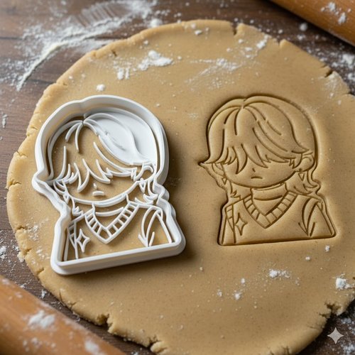 Emporte-piece anime manga 8 cm - moule biscuit artisanal