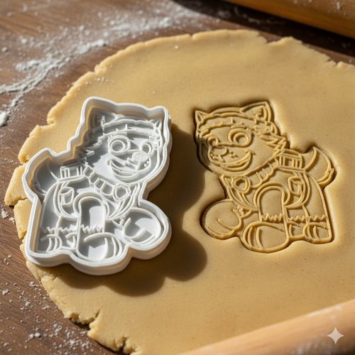 Emporte-piece chien patisserie - moule biscuit artisanal 8 cm