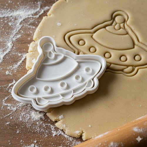 Emporte-pièce ovni soucoupe volante - moule à biscuit artisanal 8cm