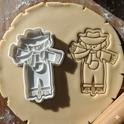 Emporte-piece epouvantail de jardin 8 cm - moule a biscuits automne