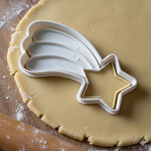 Emporte-pièce étoile filante 8 cm - moule à biscuits artisanal