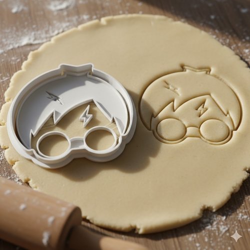 Emporte-pièce harry potter pour biscuits et pâtisserie - 8 cm