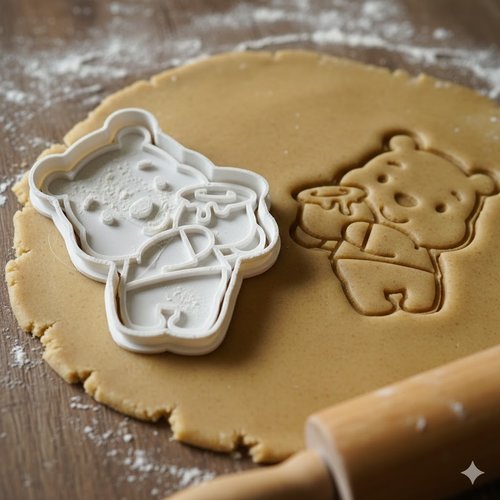 Emporte-piece ourson gourmand 8 cm - moule biscuit artisanal