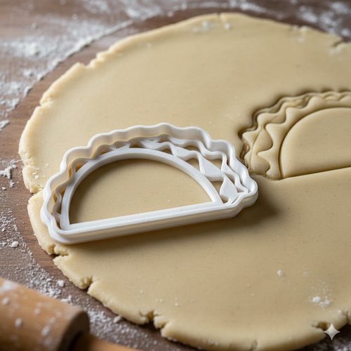 Emporte-piece taco 8 cm - moule a biscuit artisanal pour patisserie