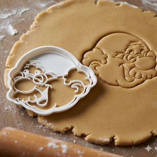Emporte-piece pere noel 8 cm pour biscuits et patisserie artisanale