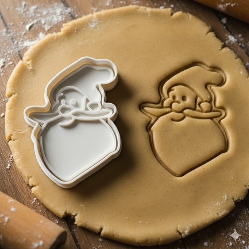Emporte-piece santa claus 8 cm - moule a biscuit noel artisanal