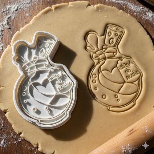 Emporte-piece potion amour - moule biscuits potion magique 8 cm