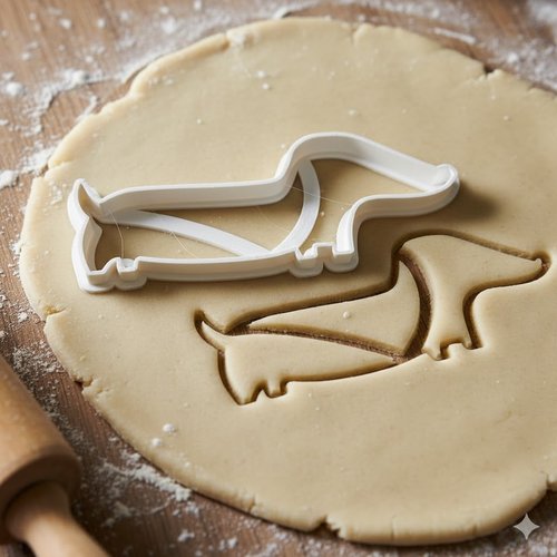 Emporte-piece teckel 8 cm - moule a biscuit chien artisanal
