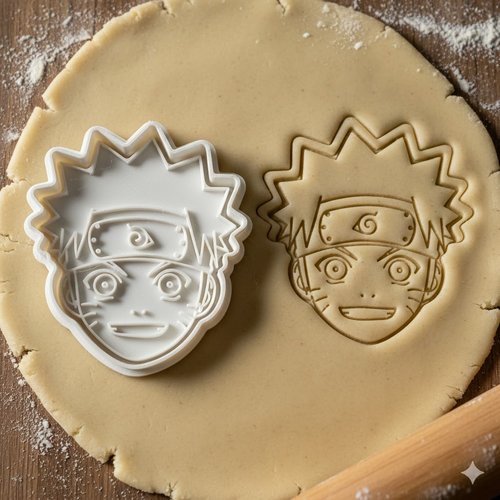 Emporte-piece naruto pour biscuits et patisserie - 8 cm