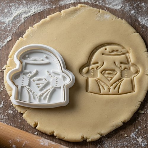 Emporte-piece flork superman - moule a biscuit artisanal 8 cm